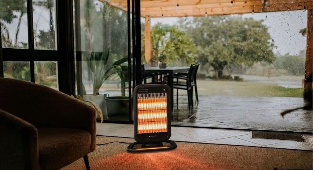 Aquecedor em área interna e externa